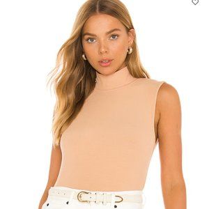 Sanctuary Sleeveless Mock Neck Top in Light Maple - Size S